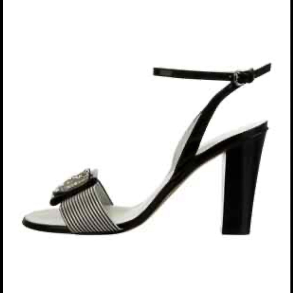 Giuseppe Zanotti Black and White Stiletto Heels